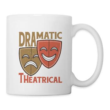 Je ne suis pas dramatique, je suis théâtral 24 - Mug blanc - blanc - Droite