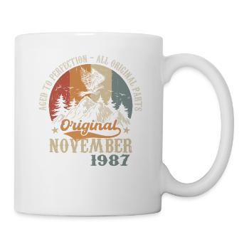 Anniversaire en Novembre 1987 - Novembre 1987 - Mug blanc - blanc - Droite