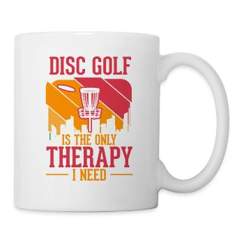 Discgolf Therapy Wurfscheibe Disc Golf - Tasse - Weiß - Rechts