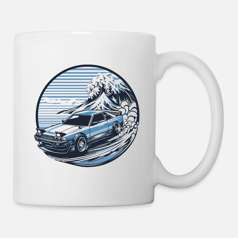Voiture de style japonais, JDM - Mug blanc - blanc