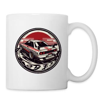 Japanese style car, JDM - Mug - white - Right