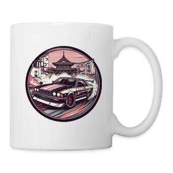 Japanese style car, JDM - Mug - white - Right