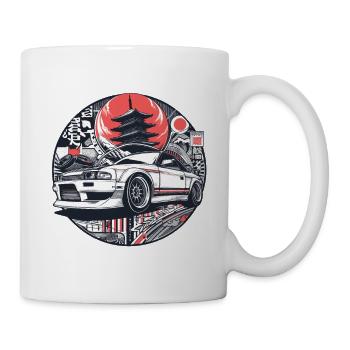 Japanese style car, JDM - Mug - white - Right