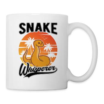 Schlangen Flüsterer Schlangenliebhaber - Tasse - Weiß - Rechts