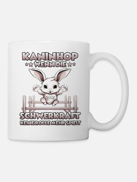 Lustig Kaninhop Trainings Motiv Kaninchen Trainer - Tasse - Weiß