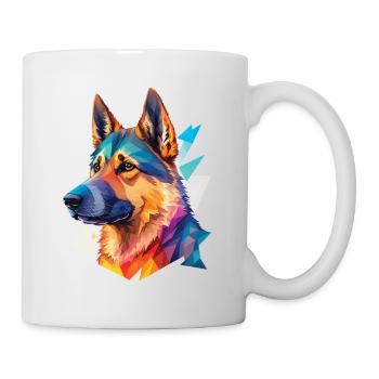 German Shepherd Dogs Popart Dog Love - Mug - white - Right