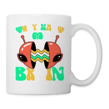 Alien, OVNI, UAP, Espace, Objet volant de l’espace - Mug blanc - blanc - Droite