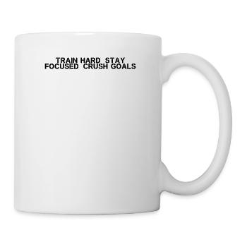 Fitness - Train hard, stay focused, crush goals - Mug - white - Right