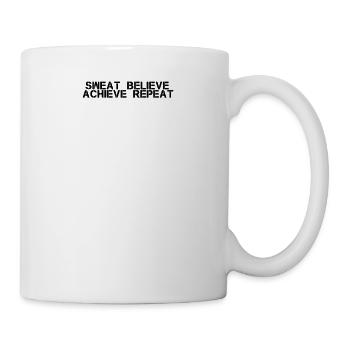 Fitness - Transpirer, croire, réussir, répéter - Mug blanc - blanc - Droite