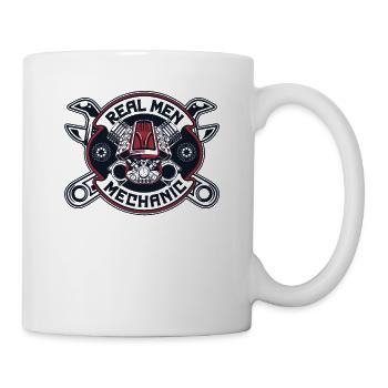 Real Men Mechatronics Technician Car Mechanic Master Automotive - Mug - white - Right