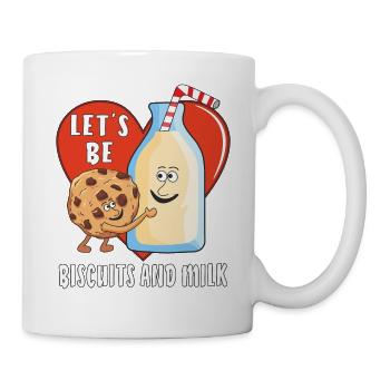 LET'S BE BISCUITS AND MILK - Tasse - Weiß - Rechts