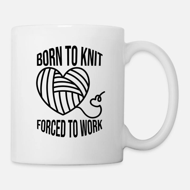 Stricken Häkeln Schneider Schneiderin Strickerin - Tasse - Weiß