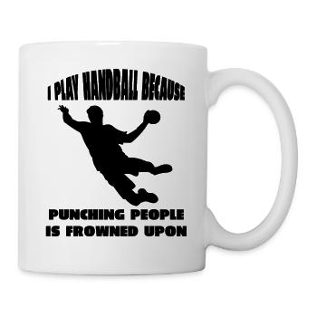 Handball Fan de handball Équipe de handball Joueur de handball - Mug blanc - blanc - Droite
