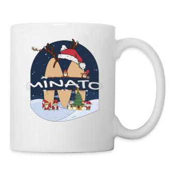 Nom génial de Minato w chapeau de père Noël dans le thème de Noël - Mug blanc - blanc - Droite