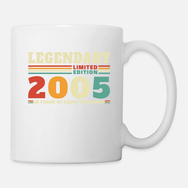 Legendär seit 2005 Vintage Geburtstagsgeschenk - Tasse - Weiß