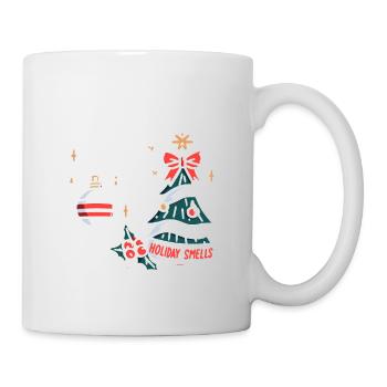 Jingle Bells und Urlaubsgerüche - Tasse - Weiß - Rechts