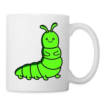 raupe - Tasse - Weiß - Rechts