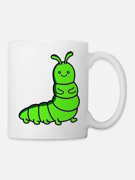 raupe - Tasse - Weiß