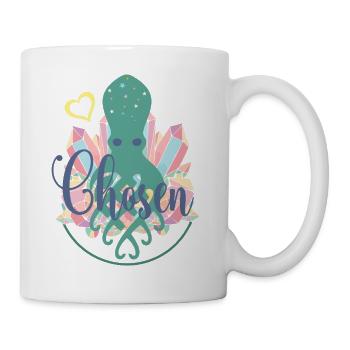 Kristallquallen-Herz - Tasse - Weiß - Rechts