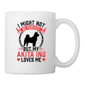 Akita Inu is not perfect Shiba Inu - Mug - white - Right