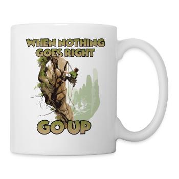 Erobre die Gipfel Toprope Klettern für Bergsteiger - Tasse - Weiß - Rechts