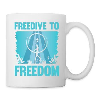 Diving, Apnea Diving, Apnea No Limit Freediving - Mug - white - Right