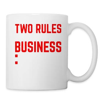 Deux règles d’affaires, faites attention à vos propres 13 - Mug blanc - blanc - Droite