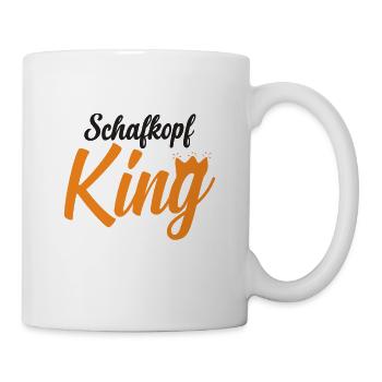 Schafkopf King - Tasse - Weiß - Rechts