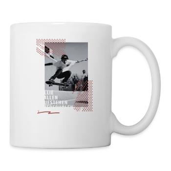 Skateboard Ollie Jungen Geschenkidee - Tasse - Weiß - Rechts