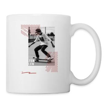 Skateboard Design Jungen Skater Skateboarding - Tasse - Weiß - Rechts