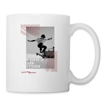 Skateboard Ollie Jungen Geschenkidee - Tasse - Weiß - Rechts