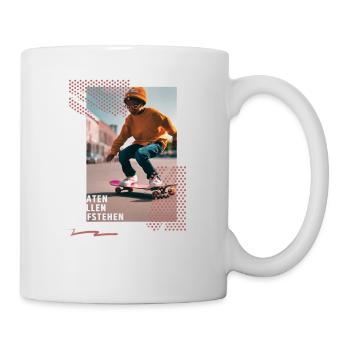 Skateboarding Skater Skate Skateboarder Kinder - Tasse - Weiß - Rechts