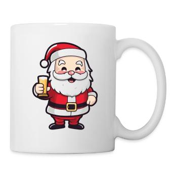 Père Noël à boire bande dessinée Noël - Mug blanc - blanc - Droite