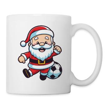 Père Noël Football Sports Noël - Mug blanc - blanc - Droite