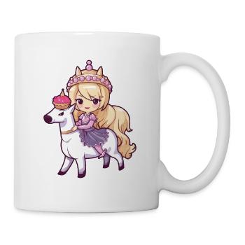 Princesse Cheval Mignon - Mug blanc - blanc - Droite