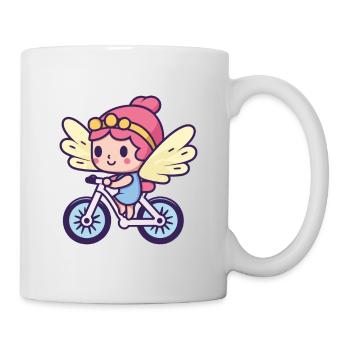 Fée Mignon Vélo Bande Dessinée - Mug blanc - blanc - Droite