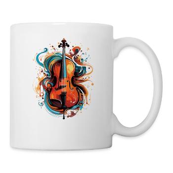 Cellospieler Cellist-Musiker - Tasse - Weiß - Rechts