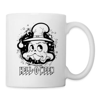 Hallo Halloween Geist - Tasse - Weiß - Rechts