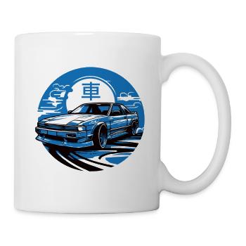 Japanese style car, JDM - Mug - white - Right