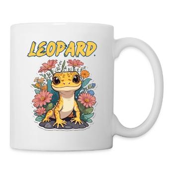 Leopard-Eidechse Gecko - Tasse - Weiß - Rechts