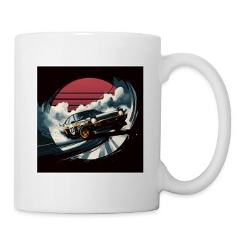 Japanese style car, JDM - Mug - white - Right