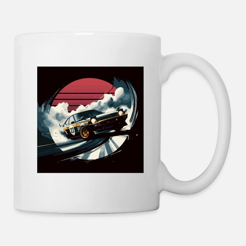 Japanese style car, JDM - Mug - white