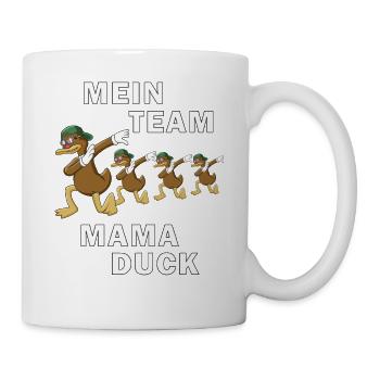 ENTE MEIN TEAM MAMA DUCK - Tasse - Weiß - Rechts