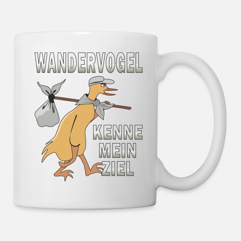 WANDERVOGEL KENNE MEIN ZIEL - Tasse - Weiß