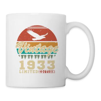 Vintage 1933 Vintage cadeau d’anniversaire rétro - Mug blanc - blanc - Droite