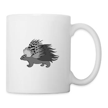 Mignon Porc-épic Drôle - Mug blanc - blanc - Droite