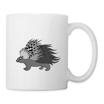 Mignon Porc-épic Drôle - Mug blanc - blanc - Droite