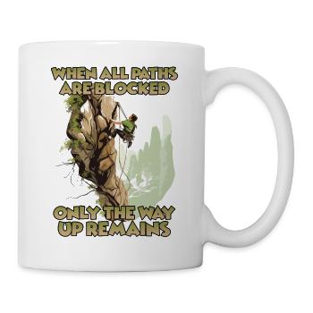 Toprope Klettern Naturerlebnis für Bergsteiger - Tasse - Weiß - Rechts