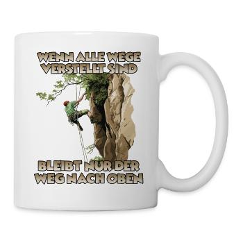 Gipfelabenteuer Toprope Klettern für Bergsteiger - Tasse - Weiß - Rechts