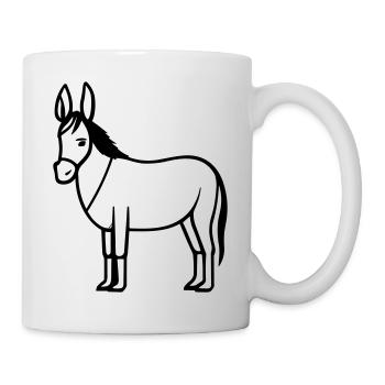 Esel - Tasse - Weiß - Rechts